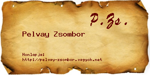 Pelvay Zsombor névjegykártya